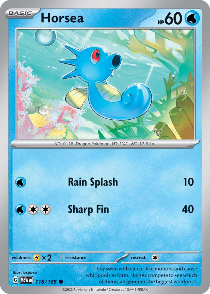 Horsea 116/165
