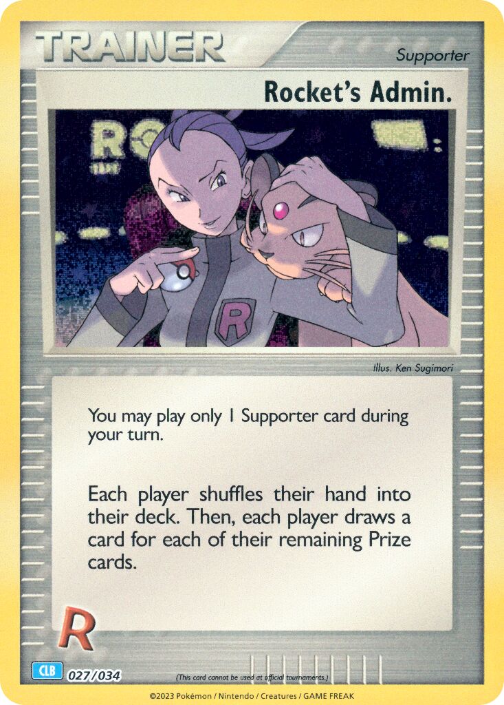 Rocket’s Admin 027/034 Holo CLB