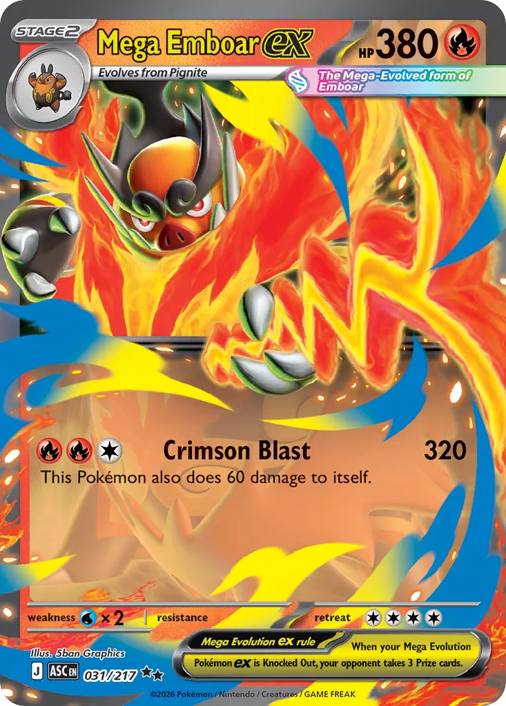 031/217 Mega Emboar ex