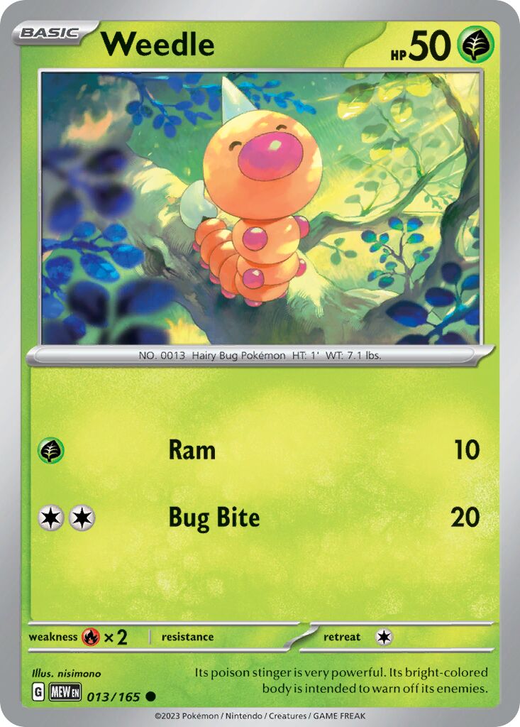 Weedle 013/165