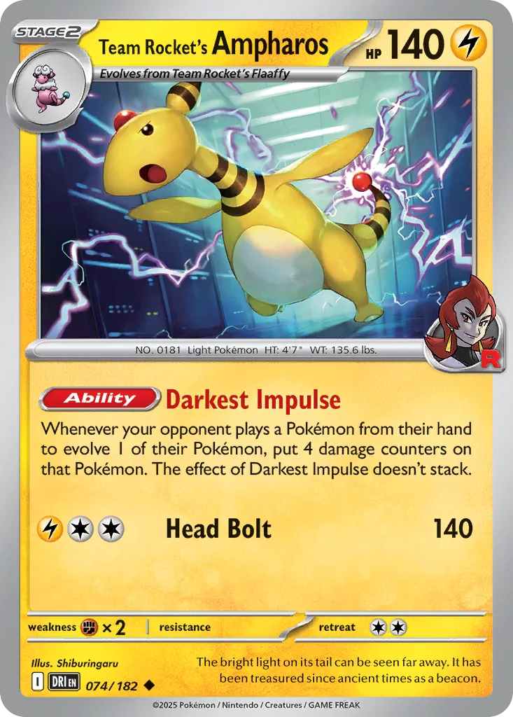 074/182 Team Rocket’s Ampharos