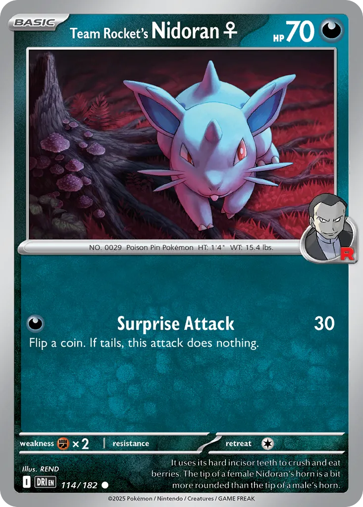 114/182 Team Rocket’s Nidoran