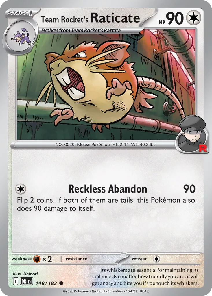 148/182 Team Rocket’s Raticate