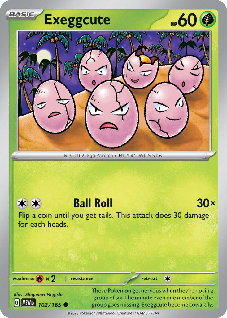 Exeggcute 102/165