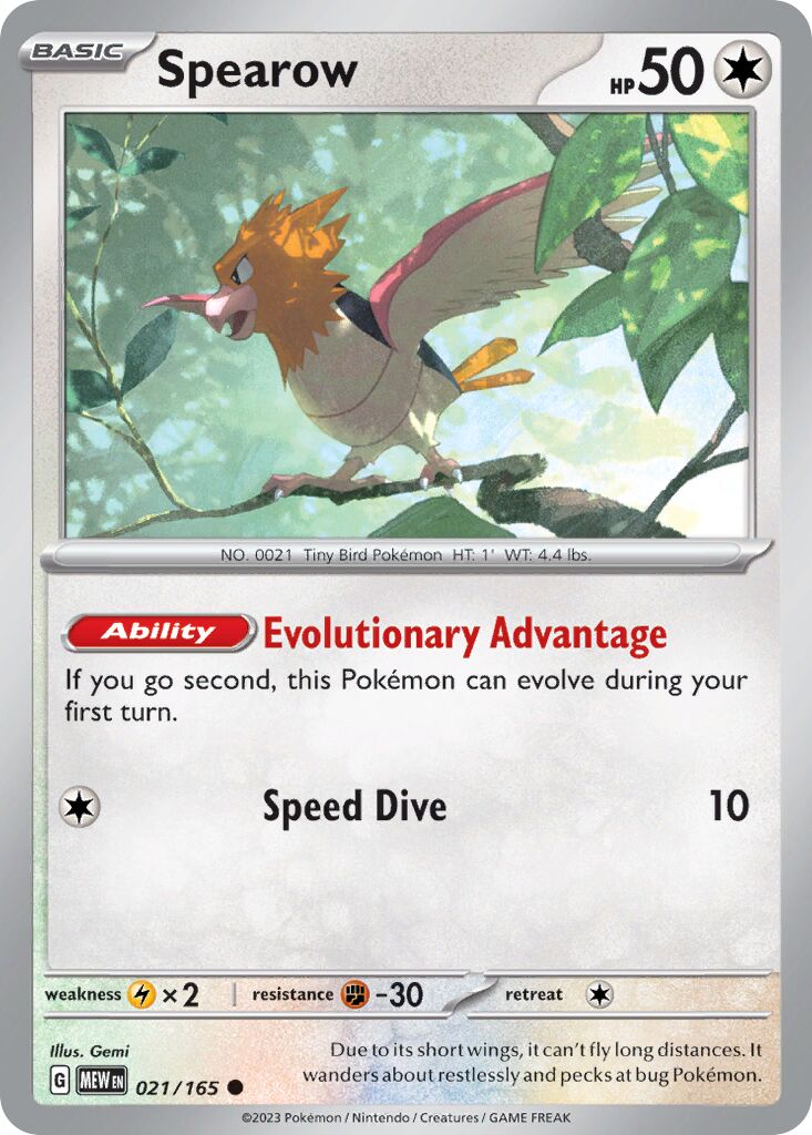 Spearow 021/165