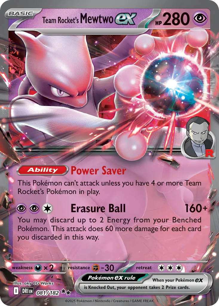 081/182 Team Rocket’s Mewtwo ex