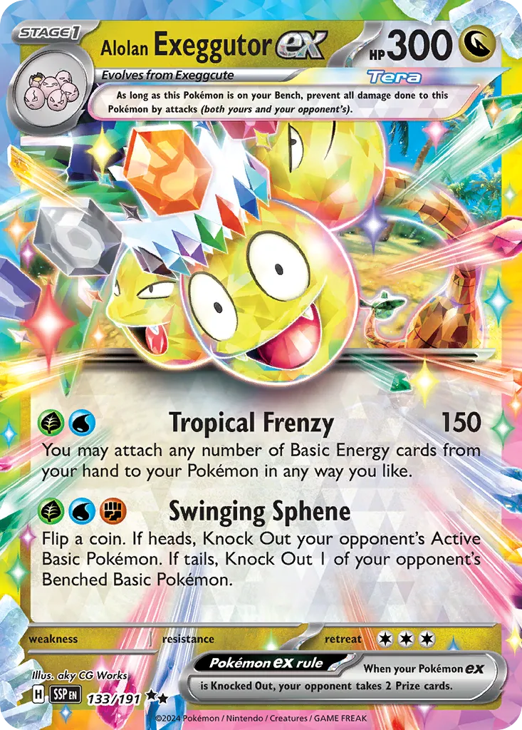 Alolan Exeggutor ex 133/191