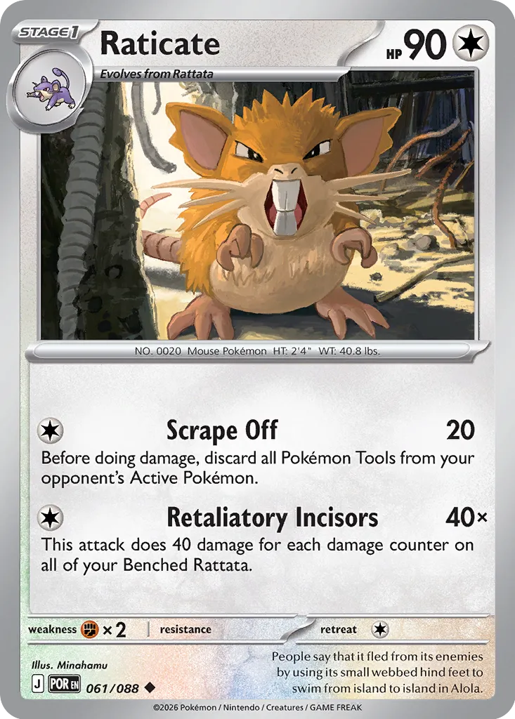 061/088 Raticate