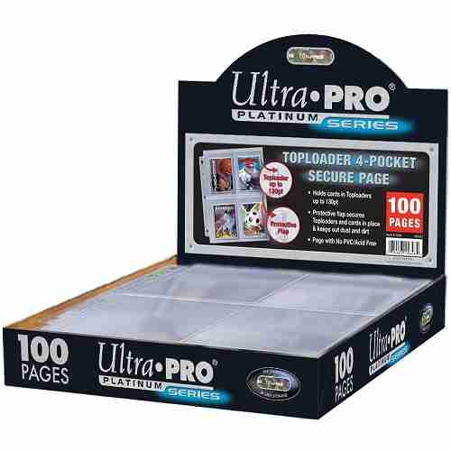 Ultra PRO Toploader Pages 100 stk