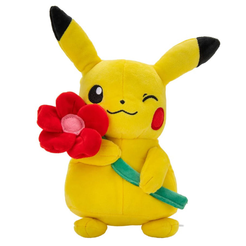 Pokemon Plush 20cm Pikachu m/blomst