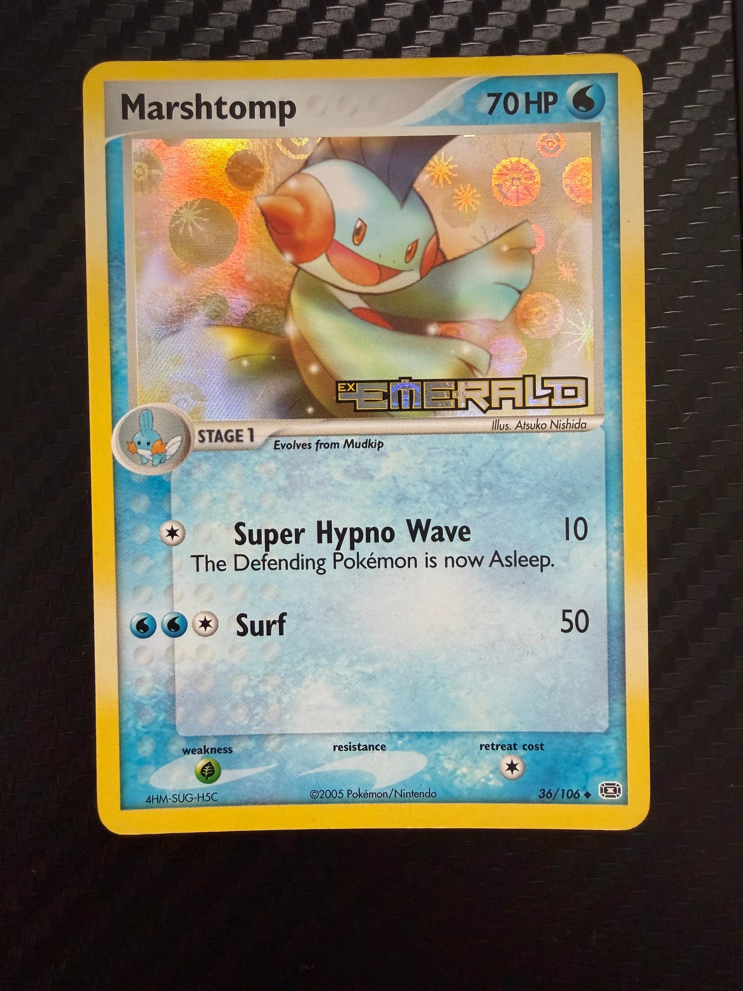 Marshtomp 36/106 Reverse Holo Stamped