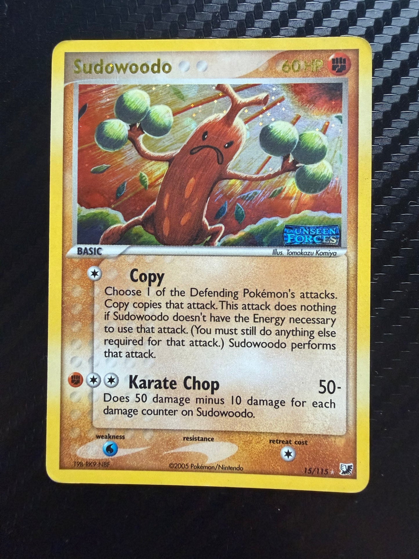 Sudowoodo 15/115 Reverse Holo Stamped