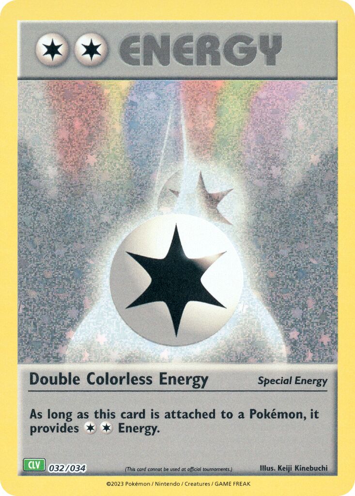 Double Colorless Energy 032/034 Holo CLV