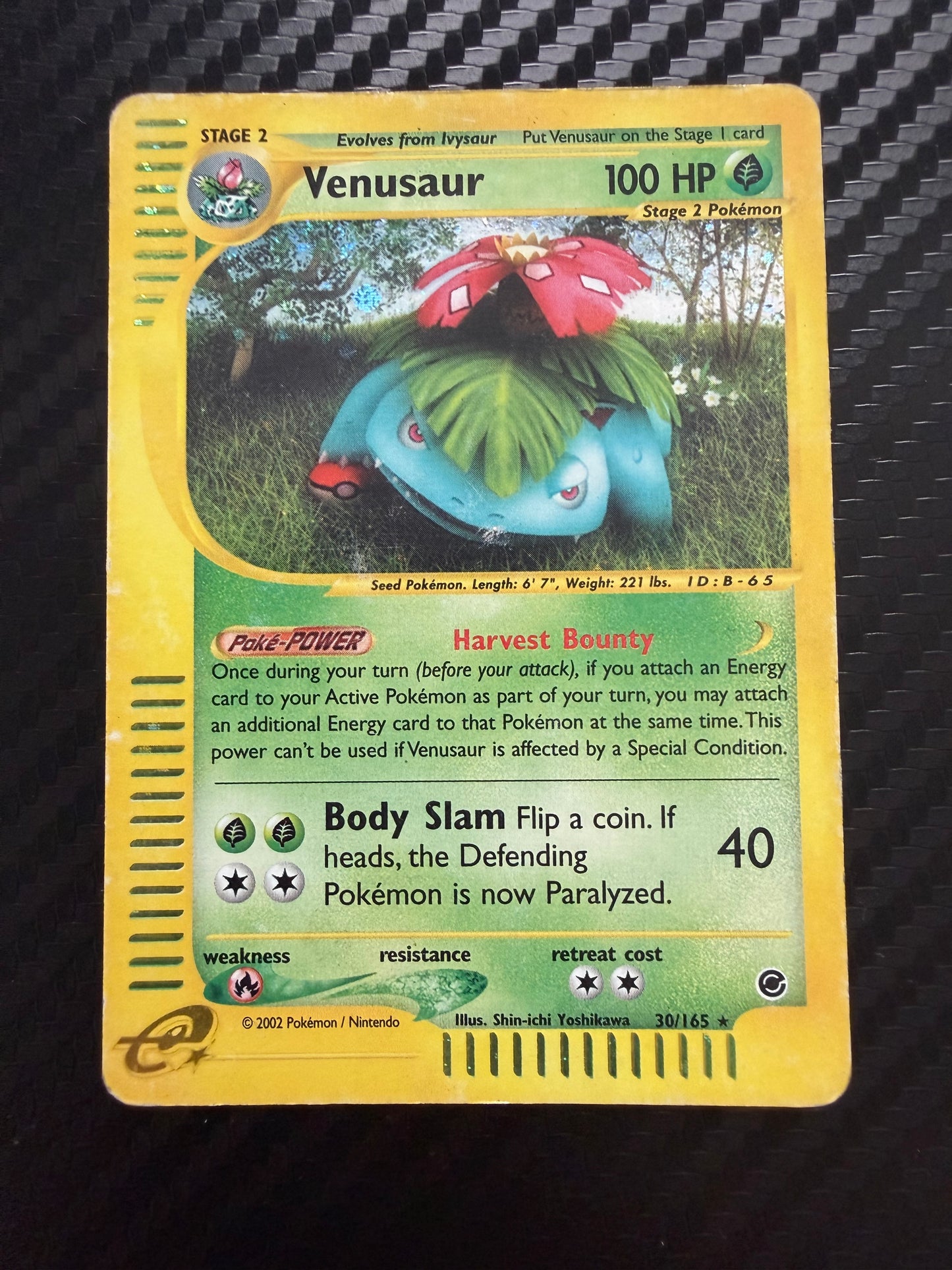 Venusaur 30/165 Holo m/swirl