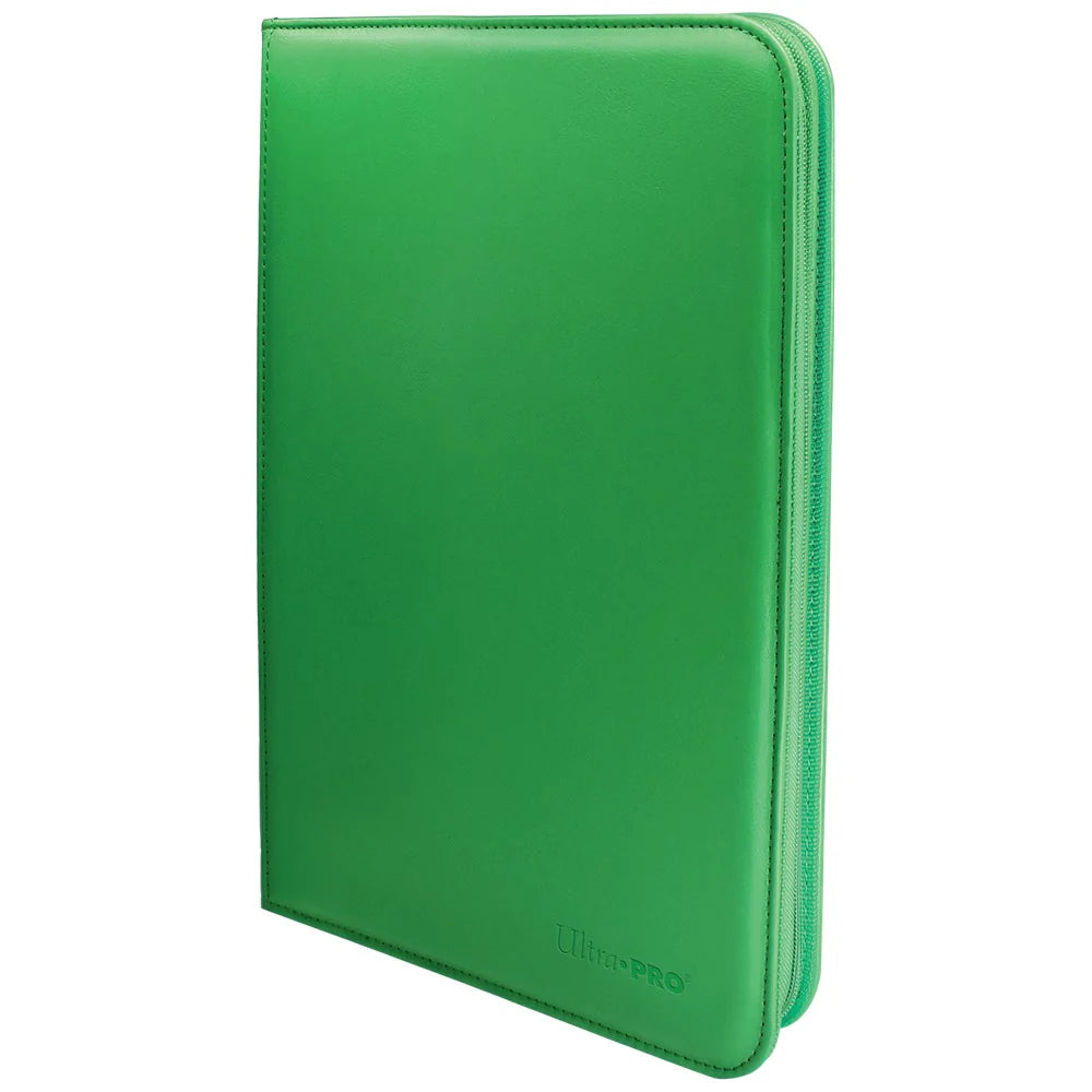 Ultra Pro Vivid 9-Pocket Zippered Binder - Green