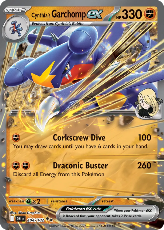 104/182 Cynthias Garchomp ex
