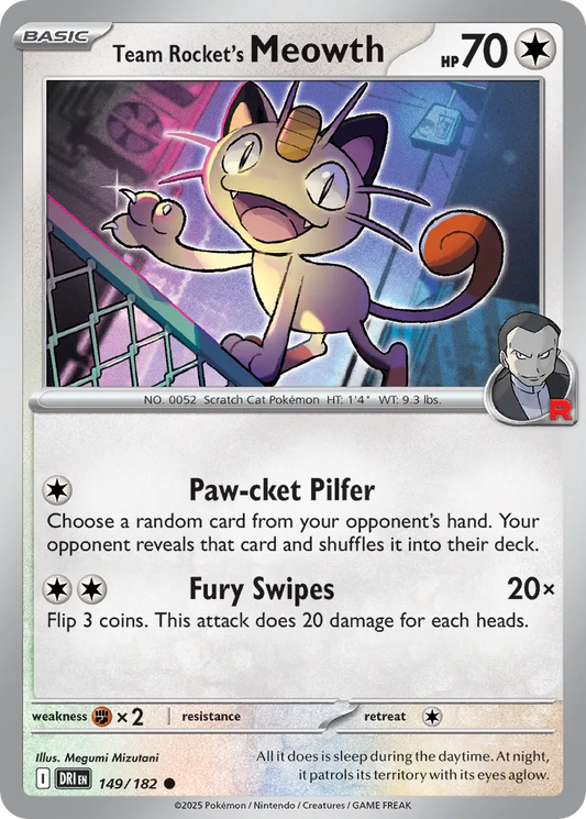 149/182 Team Rocket’s Meowth