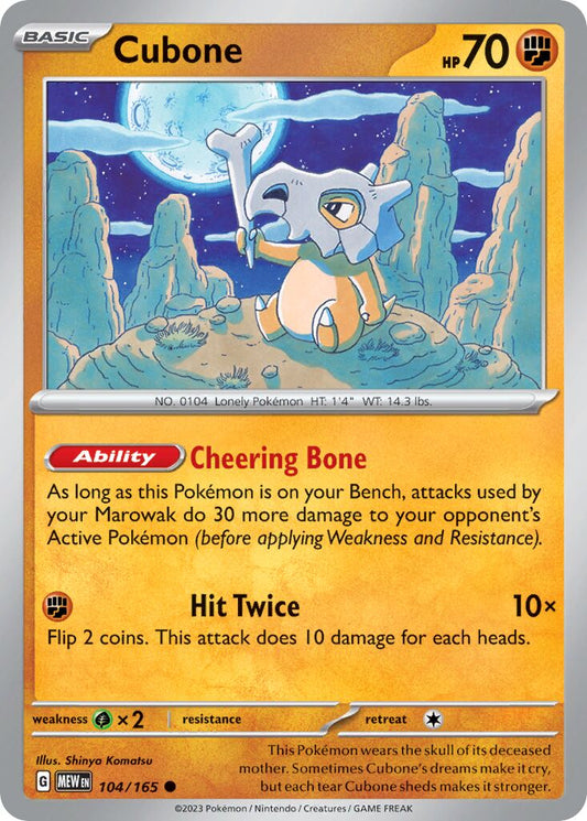 Cubone 104/165