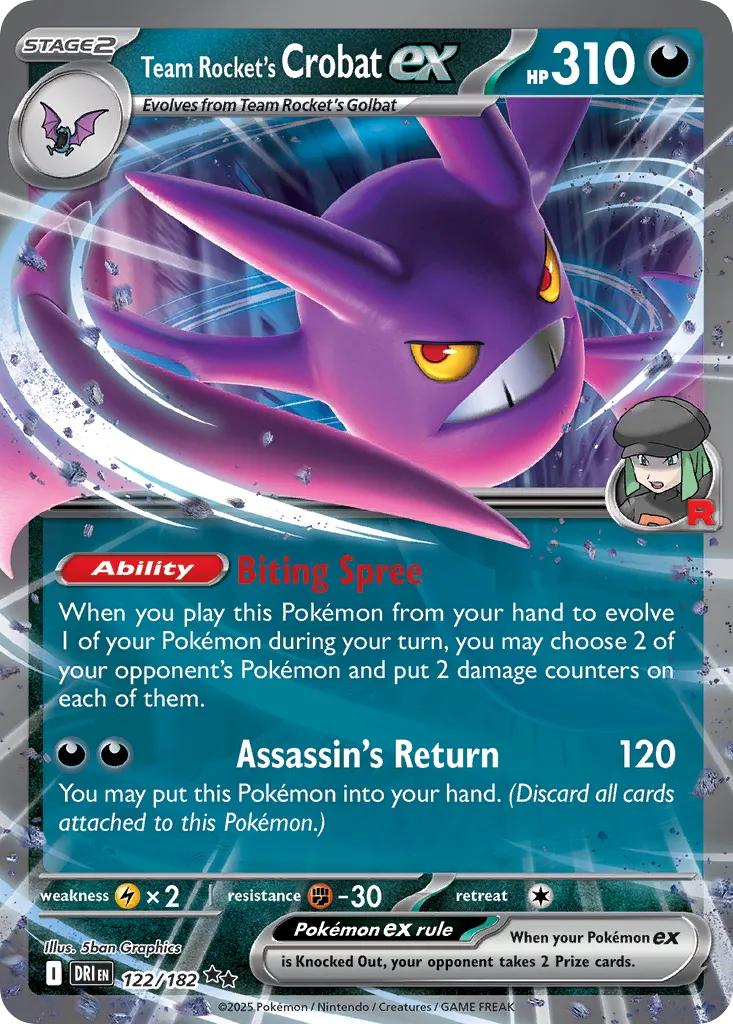 122/182 Team Rocket’s Crobat ex