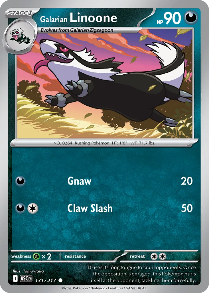 131/217 Galarian Linoone