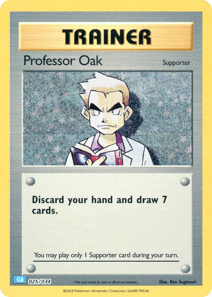 Professor Oak 025/034 Holo CLB