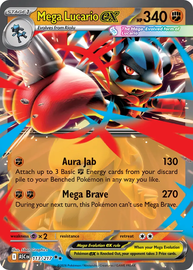 113/217 Mega Lucario ex