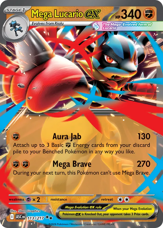 113/217 Mega Lucario ex