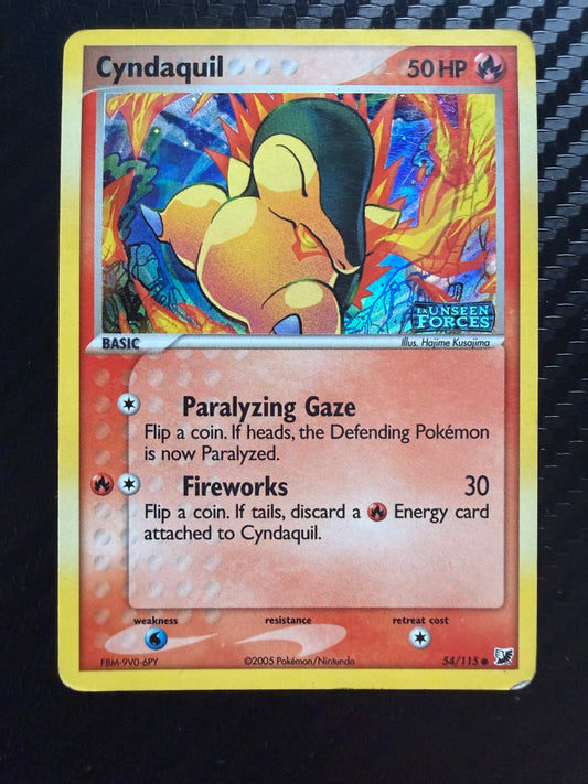Cyndaquil 54/115 Reverse Holo Stamped