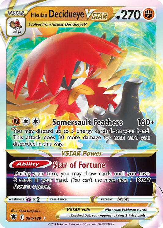Hisuian Decidueye VSTAR 085/189