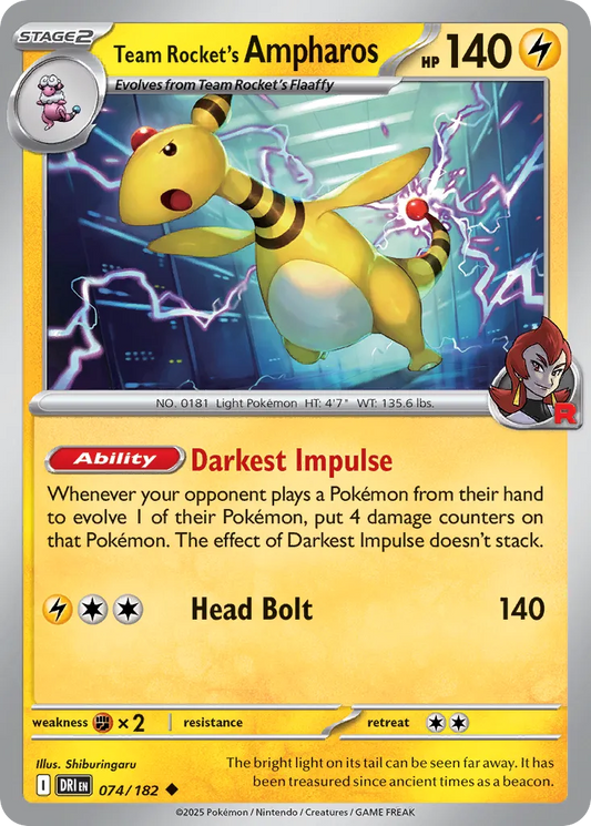 074/182 Team Rocket’s Ampharos