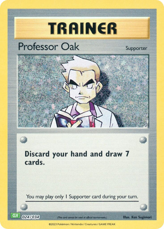 Professor Oak 025/034 Holo CLV