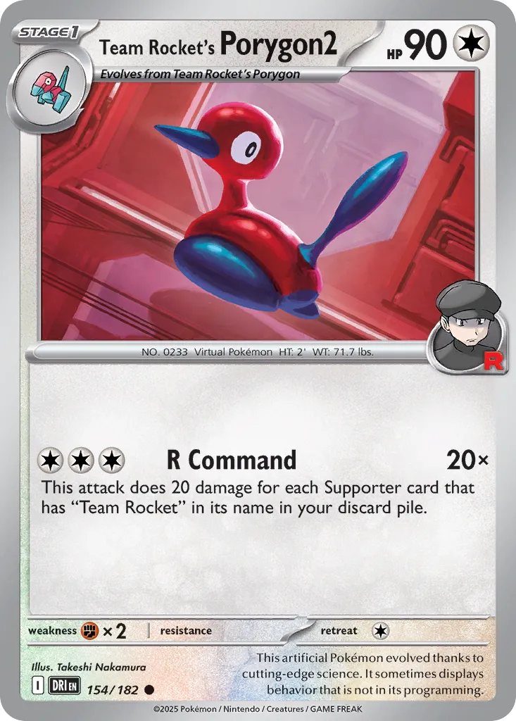 154/182 Team Rocket’s Porygon2