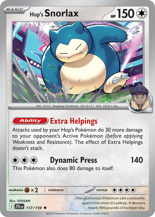 117/159 Hop’s Snorlax