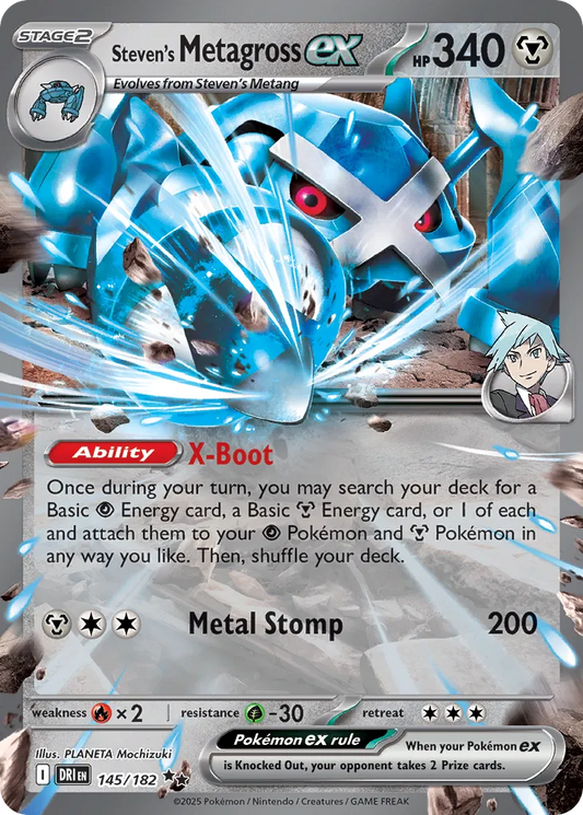 145/182 Steven’s Metagross ex