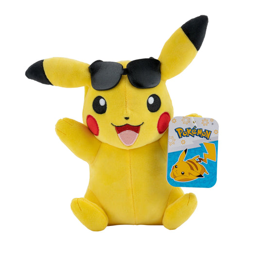 Pokemon Plush 20cm Pikachu m/solbriller
