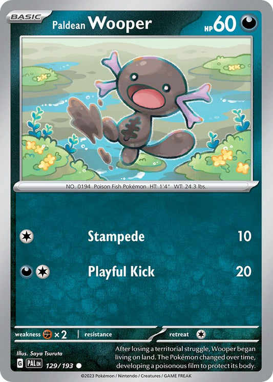 129/193 Paldean Wooper