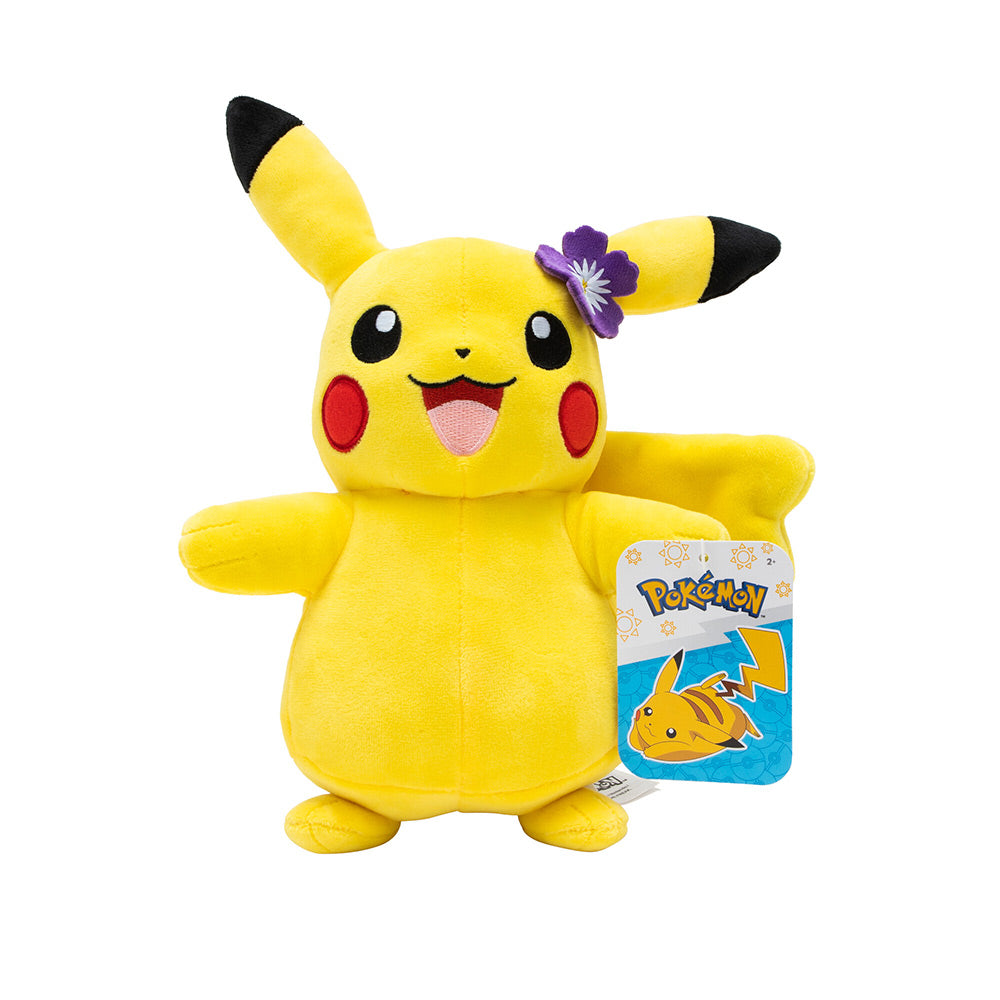 Pokemon Plush 20cm Pikachu m/liten blomst