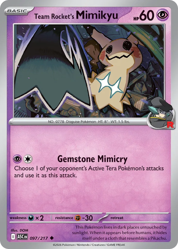 097/217 Team Rocket’s Mimikyu