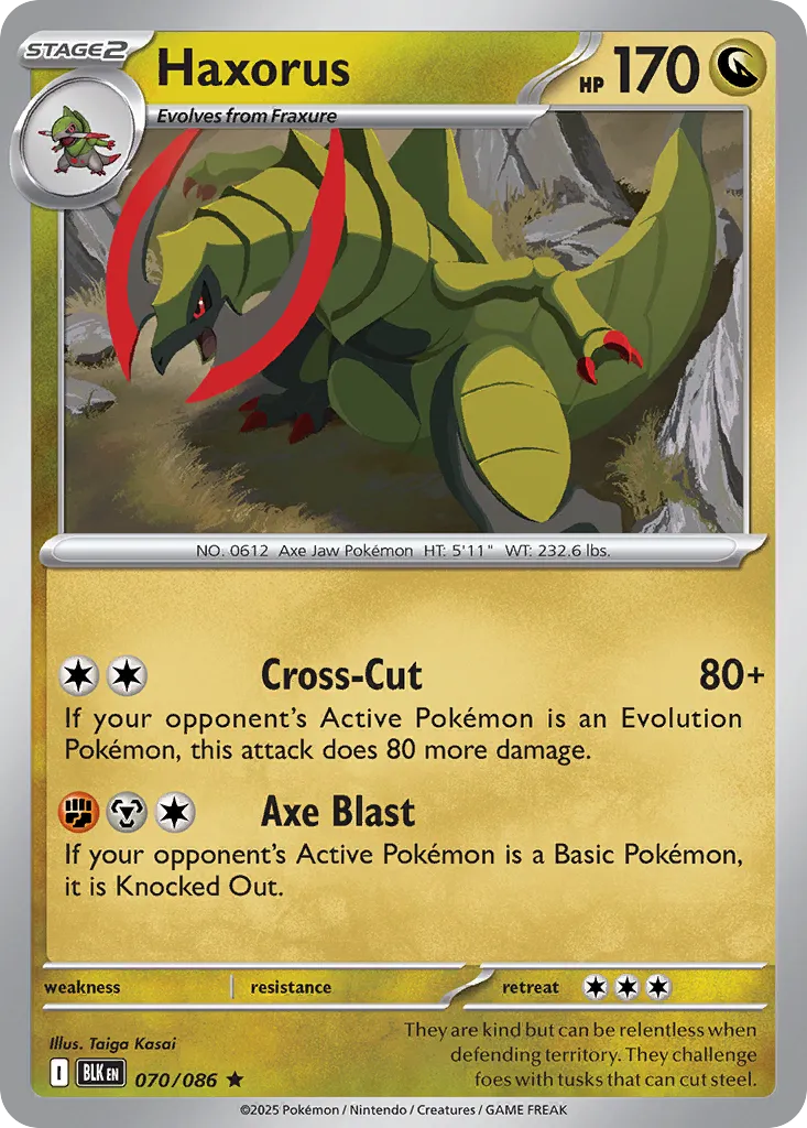 070/086	Haxorus