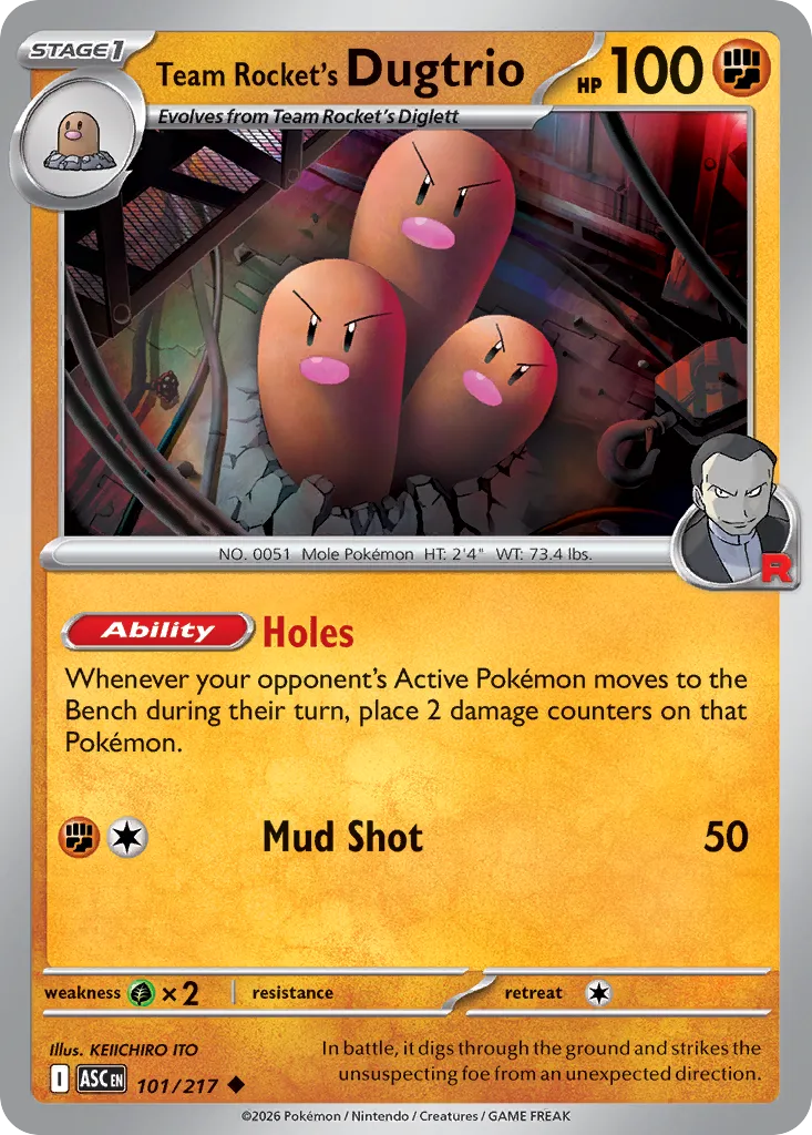 101/217 Team Rocket’s Dugtrio