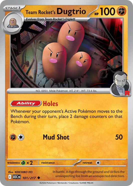 101/217 Team Rocket’s Dugtrio