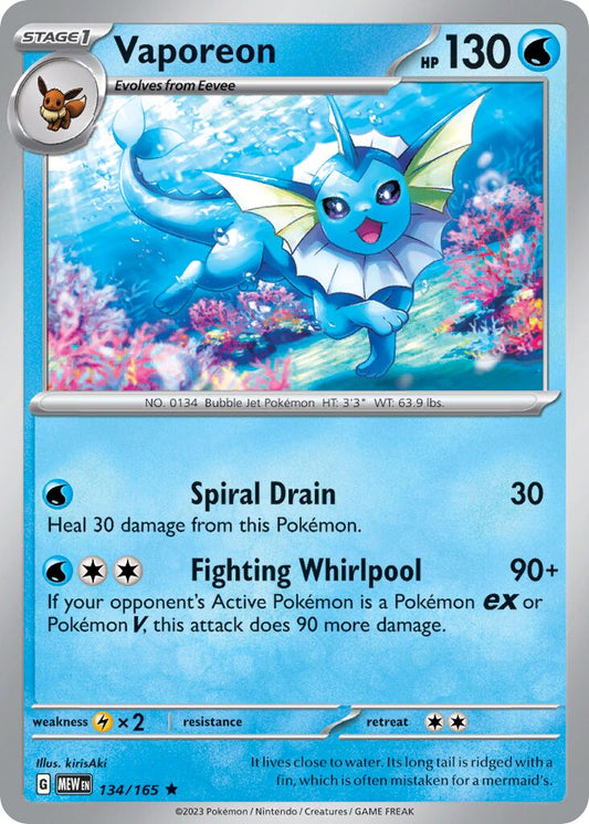 Vaporeon 134/165