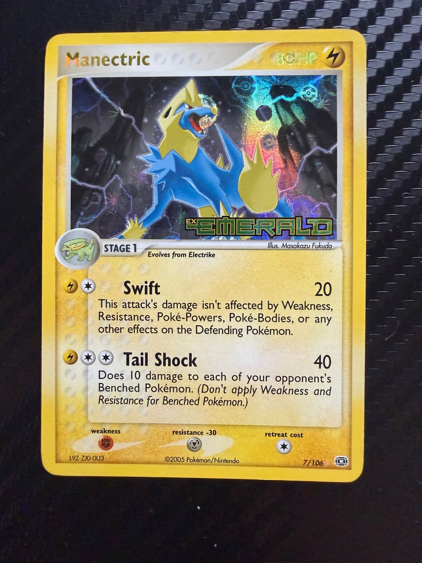 Manectric 7/106 Reverse Holo Stamped