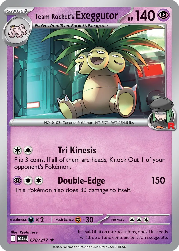 078/217 Team Rocket’s Exeggutor