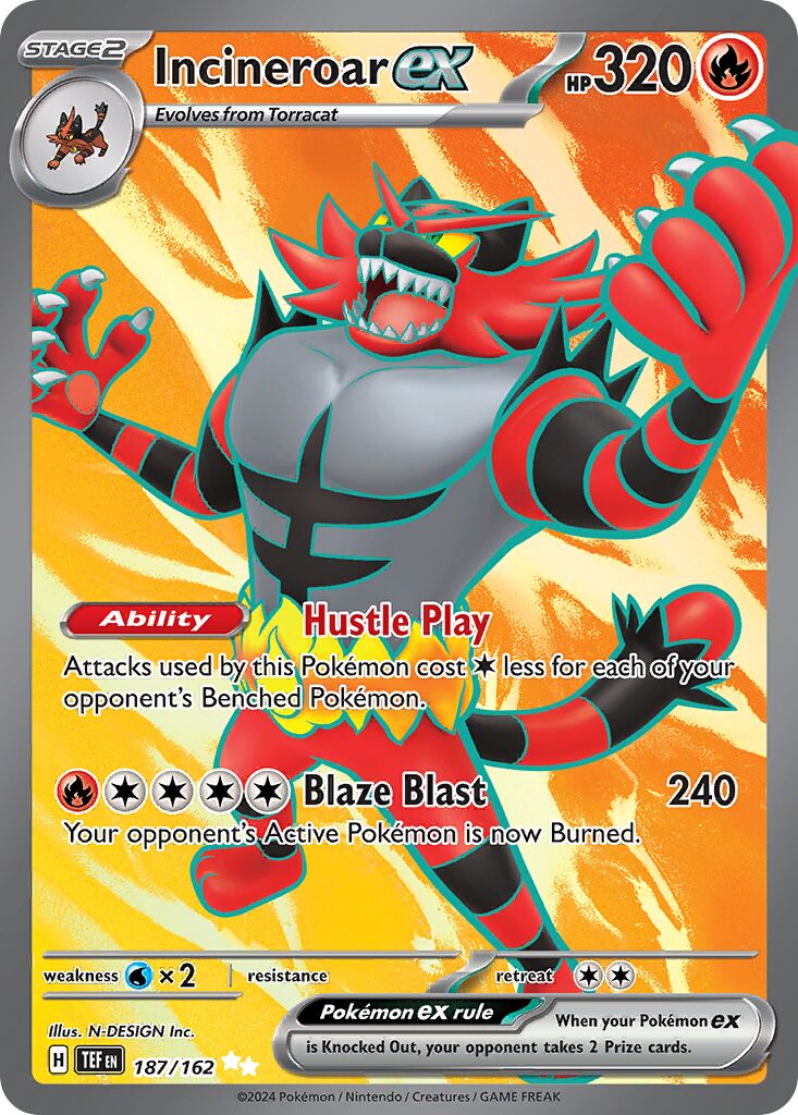 Incineroar ex 187/162