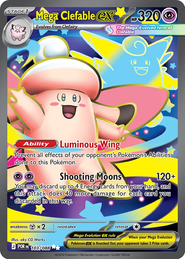 103/088 Mega Clefable ex