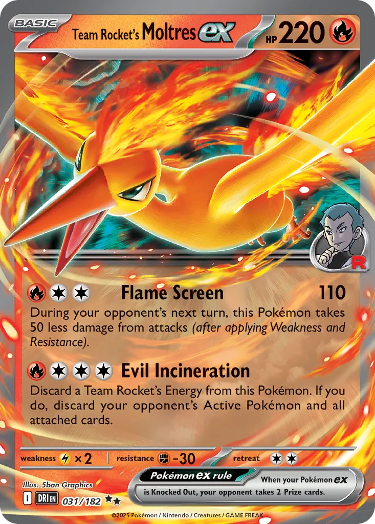 031/182 Team Rocket’s Moltres ex