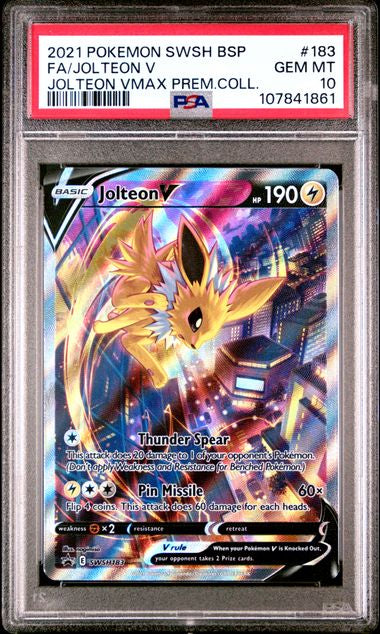 Jolteon V BSP #183 PSA10