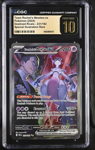 Team Rocket’s Mewtwo ex #231 CGC Pristine 10