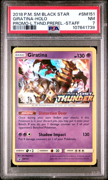 Giratina Staff Promo #SM151 PSA7